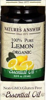 Nature's Answer Organic Essential Oil Lemon -- 0.5 fl oz
