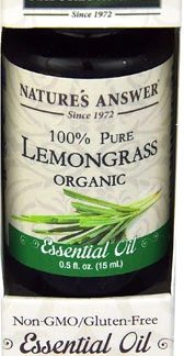 Nature's Answer Organic Essential Oil Lemongrass -- 0.5 fl oz