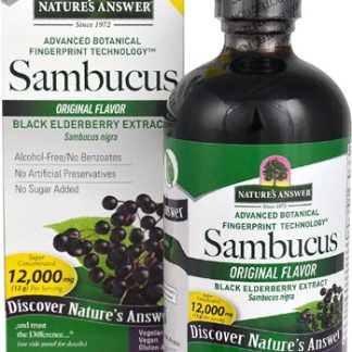 Nature's Answer Sambucus Black Elderberry Extract Original -- 12000 mg - 8 fl oz