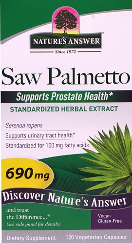 Nature's Answer Saw Palmetto Standarized Herbal Extract -- 690 mg - 120 Vegetarian Capsules