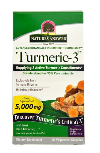 Nature's Answer Turmeric-3™ -- 5000 mg - 90 Vegetarian Capsules