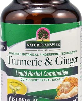 Nature's Answer Turmeric & Ginger -- 90 Vegetarian Capsules