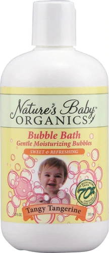 Nature's Baby Organics Bubble Bath Tangy Tangerine -- 12 fl oz