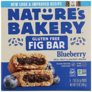 Nature's Bakery Gluten Free Fig Bar Blueberry -- 6 Packs