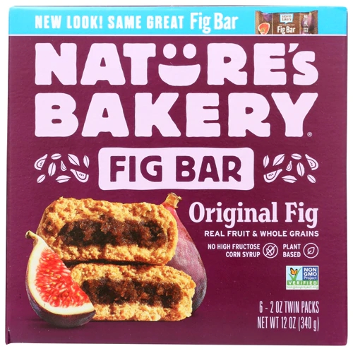 Nature's Bakery Stone Ground Whole Wheat Fig Bar -- 6 Bars