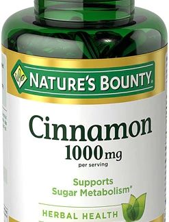 Nature's Bounty Cinnamon -- 1000 mg - 100 Capsules