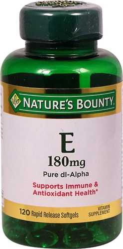 Nature's Bounty E -- 180 mg - 120 Softgels