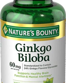 Nature's Bounty Ginkgo Biloba -- 60 mg - 200 Capsules