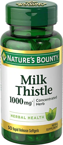 Nature's Bounty Milk Thistle -- 1000 mg - 50 Softgels