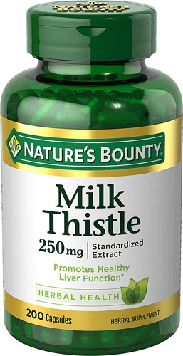 Nature's Bounty Milk Thistle -- 250 mg - 200 Capsules