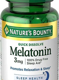 Nature's Bounty Quick Dissolve Melatonin Cherry -- 3 mg - 240 Tablets