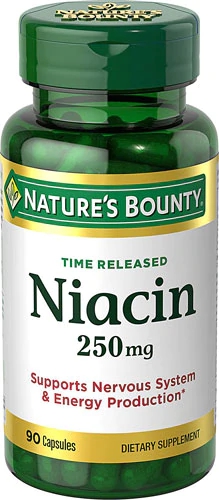 Nature's Bounty Time Released Niacin -- 250 mg - 90 Capsules