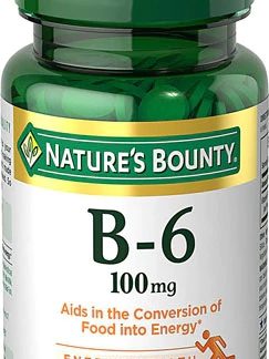 Nature's Bounty Vitamin B-6 -- 100 mg - 100 Tablets