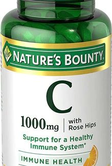 Nature's Bounty Vitamin C Plus Rose Hips -- 1000 mg - 100 Coated Caplets