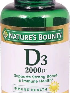Nature's Bounty Vitamin D3 -- 2000 IU - 350 Softgels