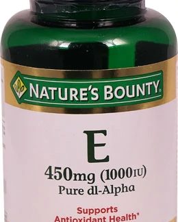 Nature's Bounty Vitamin E Pure dl-Alpha -- 450 mg - 60 Softgels