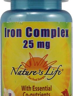 Nature's Life Iron Complex -- 25 mg - 50 Vegetarian Capsules