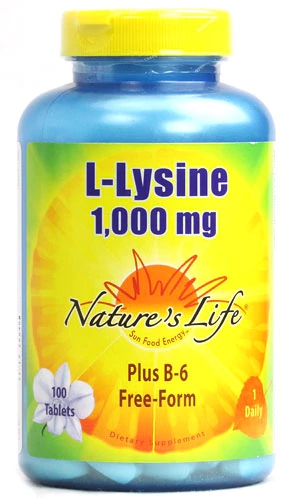 Nature's Life L-Lysine -- 1000 mg - 100 Tablets