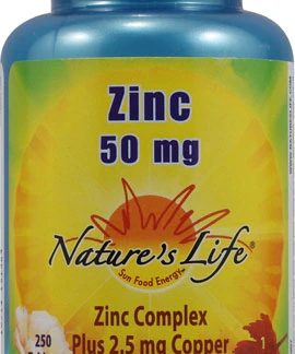 Nature's Life Zinc -- 50 mg - 250 Tablets