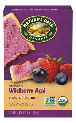 Nature's Path Organic Frosted Toaster Pastries Wildberry -- 6 Bars