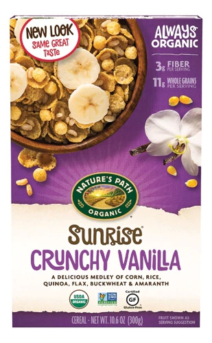 Nature's Path Organic Gluten Free Sunrise® Cereal Crunchy Vanilla -- 10.6 oz