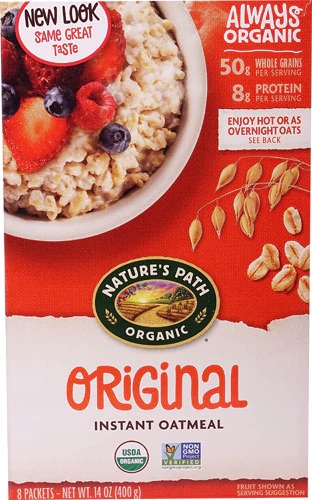 Nature's Path Organic Original Instant Hot Oatmeal Original -- 8 Packets