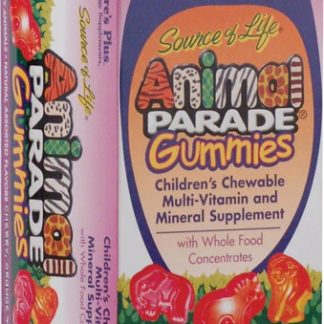 Nature's Plus Animal Parade® Gummies Children's Chewable Multi-Vitamin and Mineral Supplement Cherry Orange and Grape -- 50 Gummies