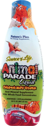 Nature's Plus Animal Parade® Liquid Children's Multi-Vitamin Tropical Berry -- 30 fl oz