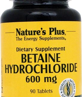 Nature's Plus Betaine Hydrochloride -- 600 mg - 90 Tablets