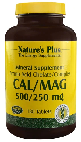 Nature's Plus Cal Mag Mineral Supplement -- 180 Tablets