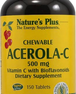 Nature's Plus Chewable Acerola-C -- 500 mg - 150 Chewable Tablets