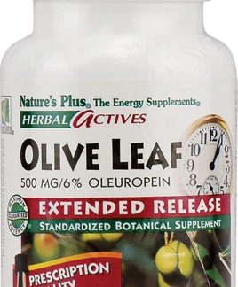 Nature's Plus Herbal Actives Olive Leaf -- 500 mg - 30 Vegetarian Tablets