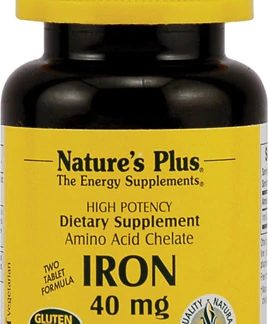 Nature's Plus Iron -- 40 mg - 90 Tablets