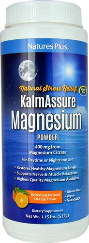 Nature's Plus KalmAssure® Magnesium Powder Natural Orange -- 400 mg - 1.15 lbs
