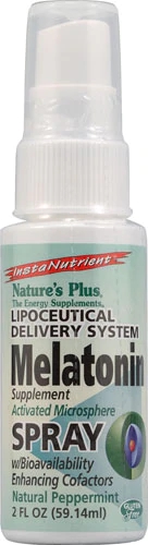 Nature's Plus Melatonin Lipoceutical Spray Natural Peppermint -- 2 fl oz