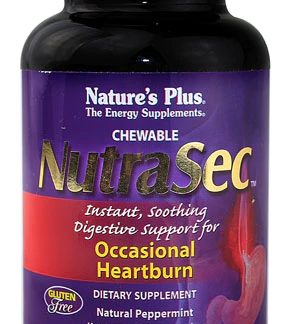 Nature's Plus NutraSec™ Natural Peppermint -- 90 Chewable Tablets