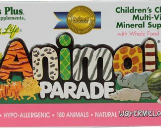 Nature's Plus Animal Parade® Children's Chewable Multi-Vitamin and Mineral Watermelon -- 180 Chewable Tablets