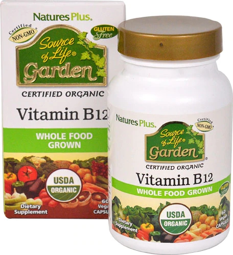 Nature's Plus Source of LIfe® Garden Vitamin B12 -- 60 Vegan Capsules