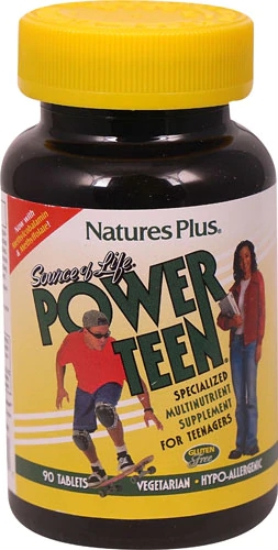 Nature's Plus Source of Life® Power Teen® Multivitamin -- 90 Tablets