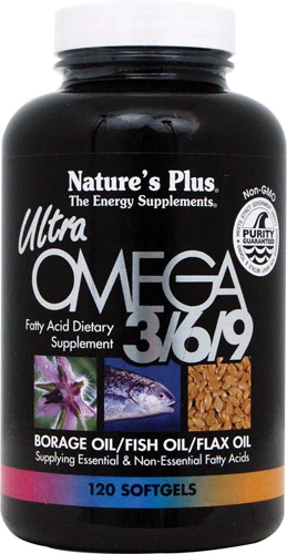 Nature's Plus Ultra Omega 3 6 9 -- 120 Softgels