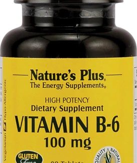 Nature's Plus Vitamin B-6 -- 100 mg - 90 Tablets