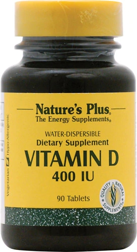 Nature's Plus Vitamin D3 -- 400 IU - 90 Tablets