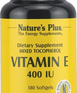 Nature's Plus Vitamin E Mixed Tocopherol -- 400 IU - 180 Softgels