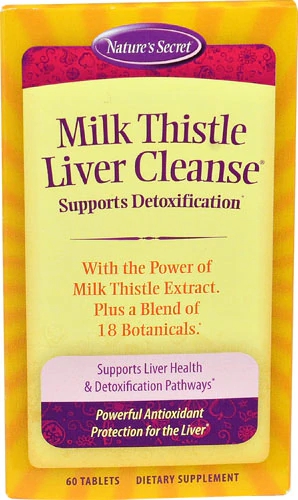 Nature's Secret Milk Thistle Liver Cleanse™ -- 60 Tablets