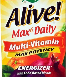 Nature's Way Alive!® Max 6 Daily Multi-Vitamin -- 90 Veg Capsule
