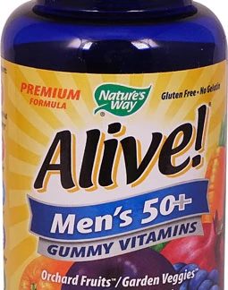Nature's Way Alive!® Men's 50+ Gummy Multi-Vitamin Fruit -- 75 Gummies