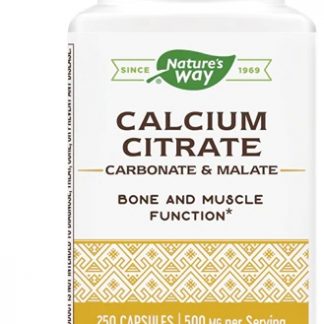 Nature's Way Calcium Citrate -- 500 mg - 250 Capsules
