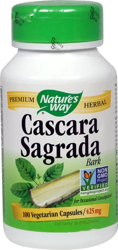 Nature's Way Cascara Sagrada -- 270 mg - 100 Vegan Capsules