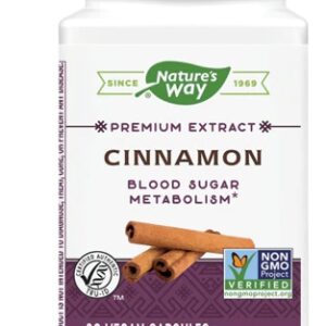Nature's Way Cinnamon Standardized -- 60 Vcaps®