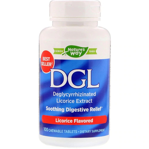 Nature's Way DGL Licorice -- 100 Chewable Tablets